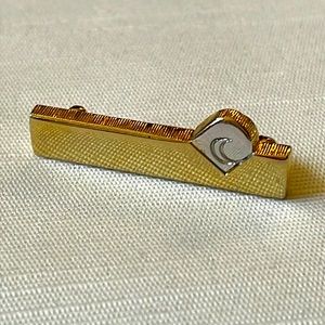 Pierre Cardin Signature gold tone bar pin brooch